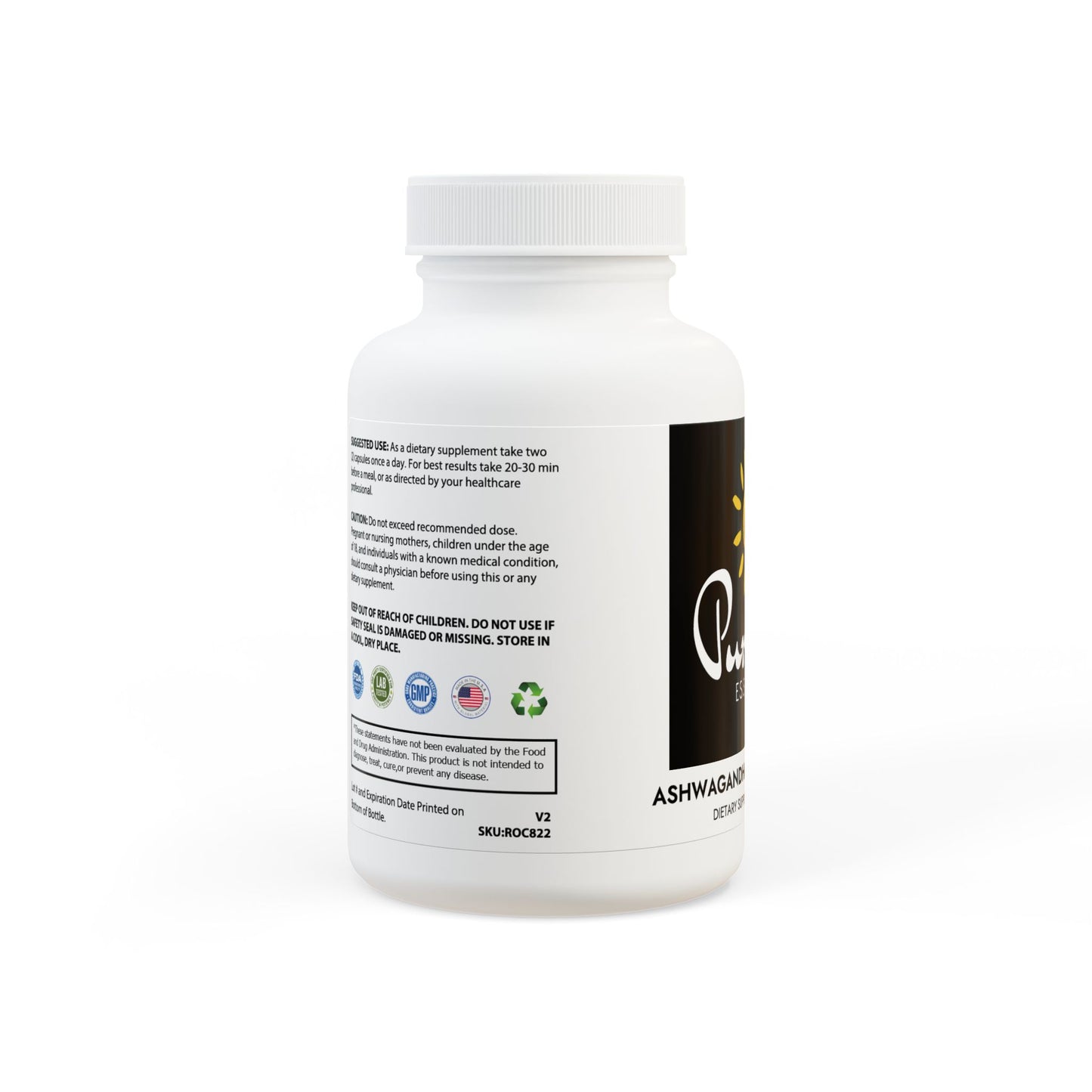 Ashwagandha and Black Pepper Supplement (60 capsules)