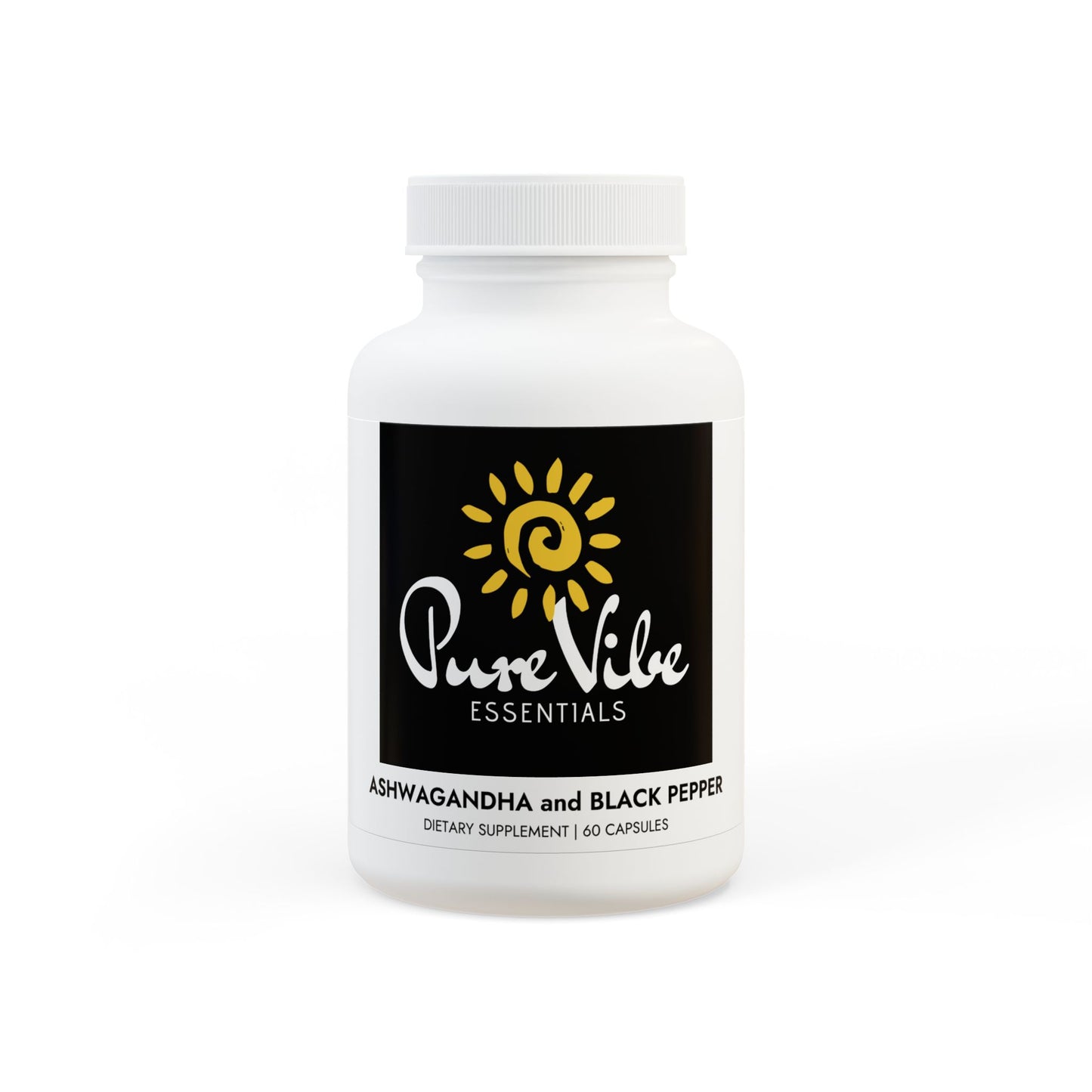 Ashwagandha and Black Pepper Supplement (60 capsules)