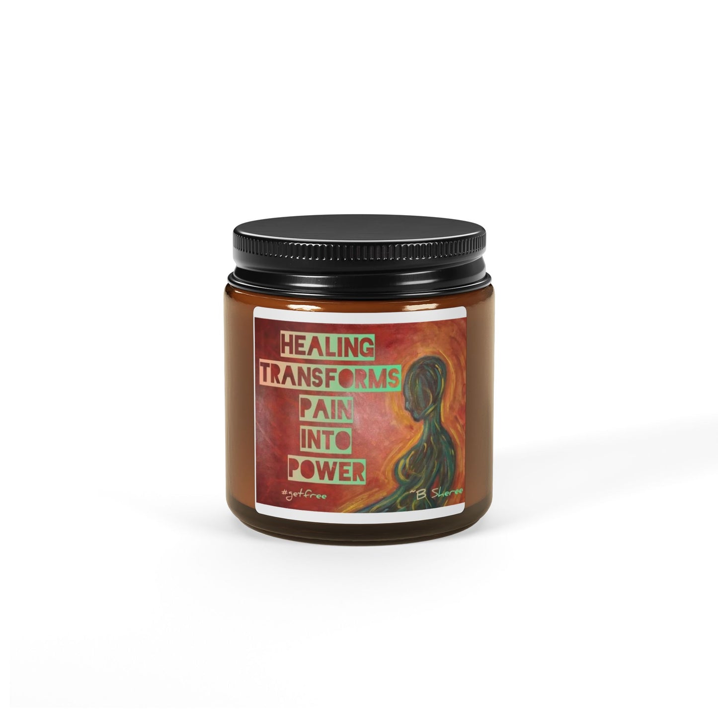 Scented Soy Candle (Multi-Size, Amber Jar)