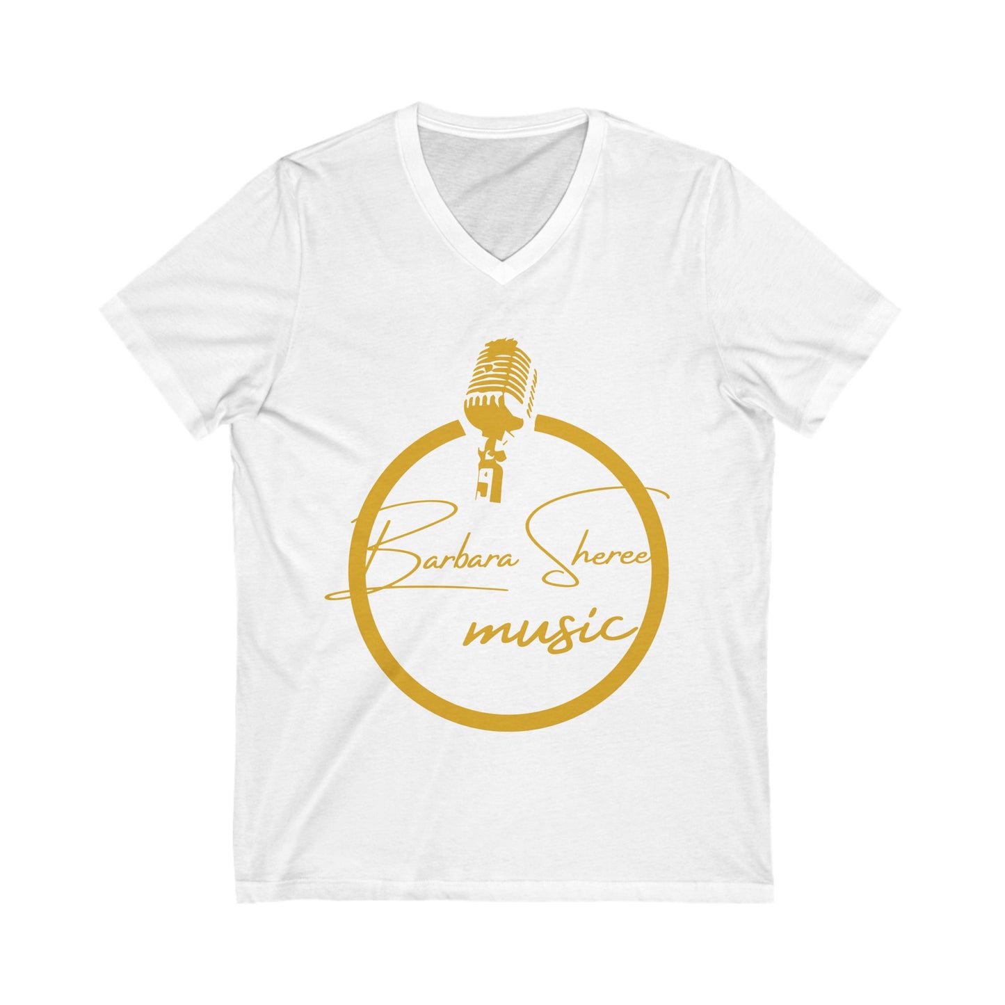 Unisex Jersey Short Sleeve V-Neck Tee